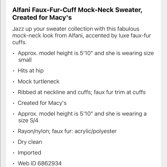 Alfani Sweater - Picture 5 of 5